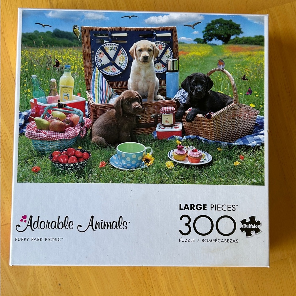 Puppy Park Picnic 300 piece jigsaw puzzle